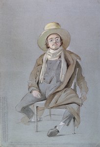 Portret van Samuel Palmer (pen en inkt, aquarel en lichaamkleur op papier)